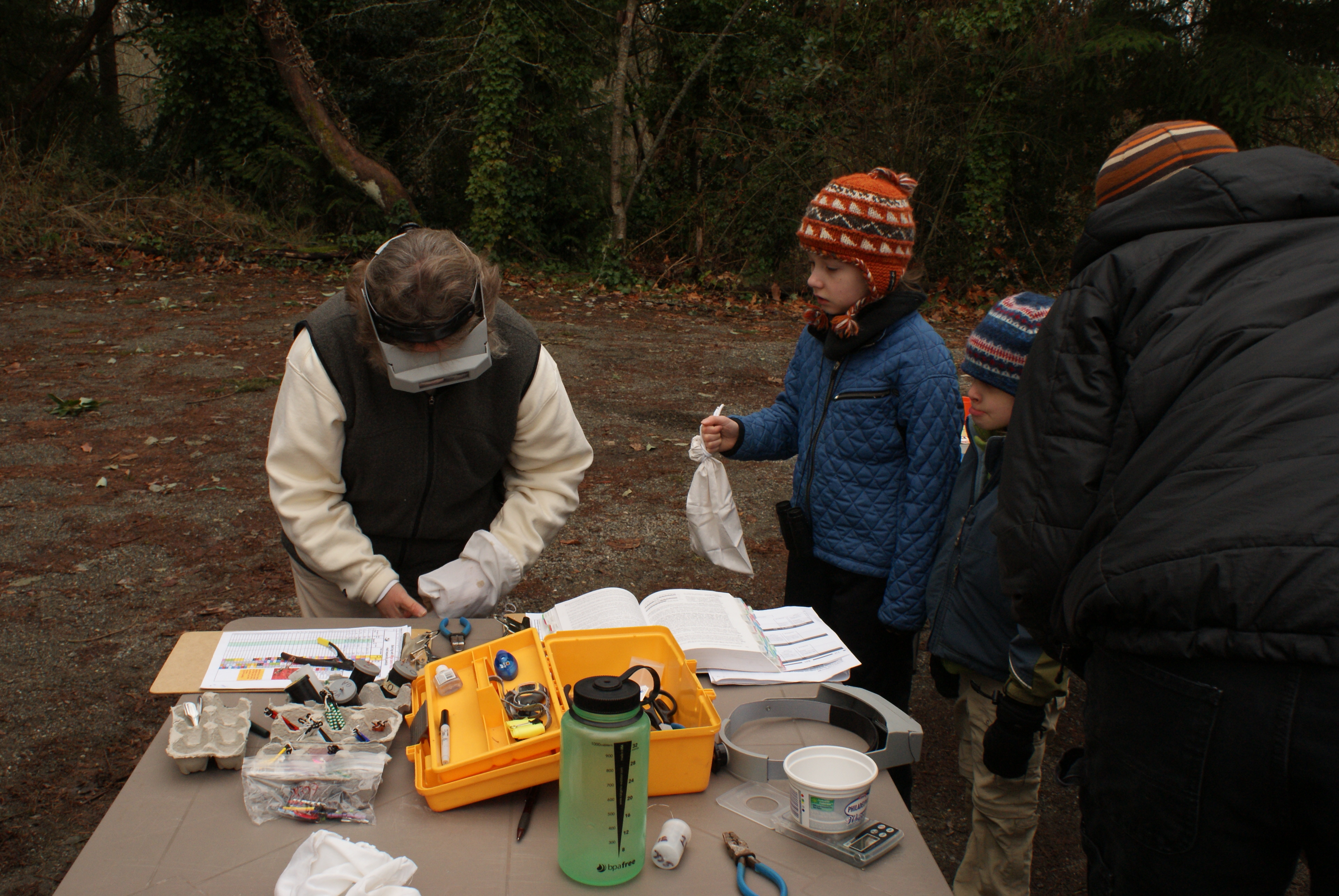 PSBO, bird banding, citizen science, kids in nature, kids doing research