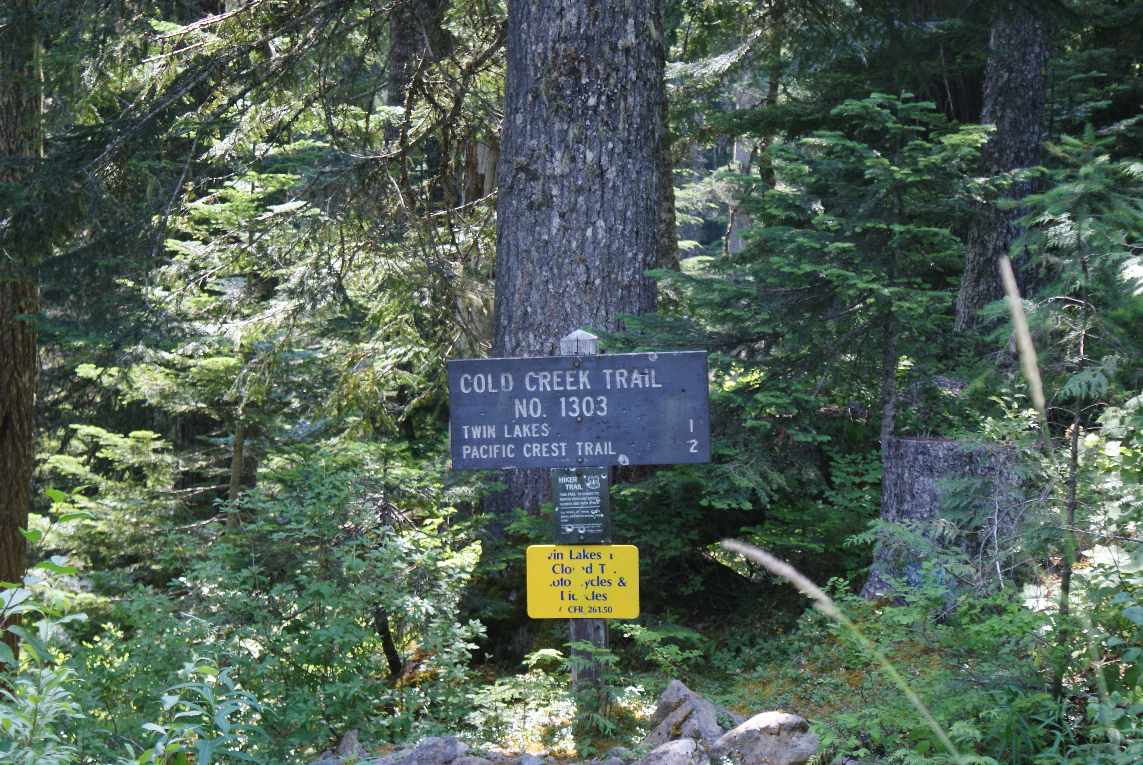 Twin Lakes, Cold Creek Trail, 7/8/15