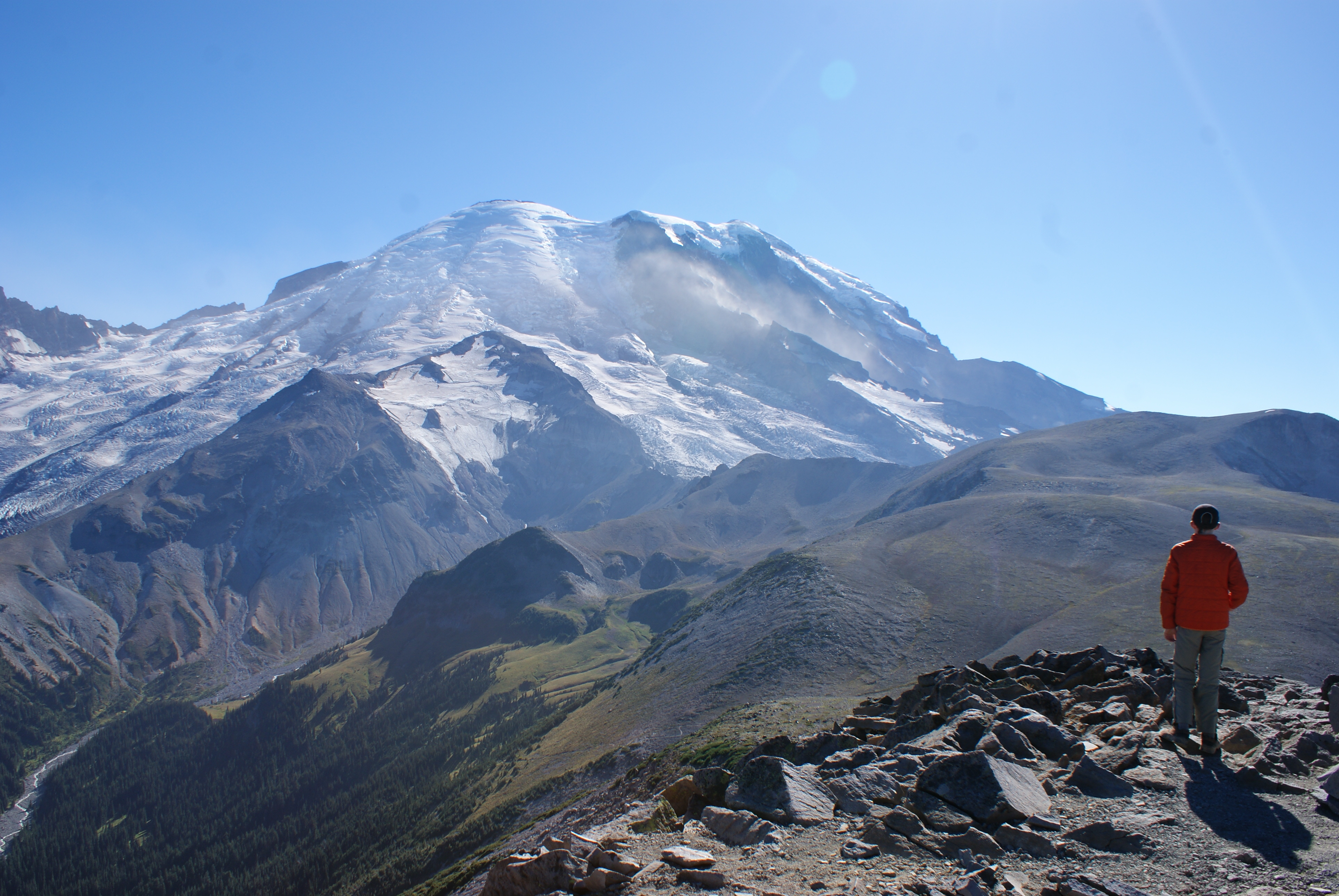 First and Second Burroughs, Mt. Rainier, Aug. 20, 2015